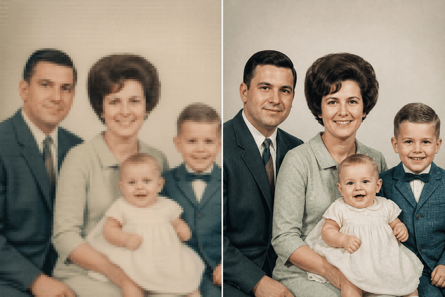 Comparacion antes y despues para aumentar calidad de imagen